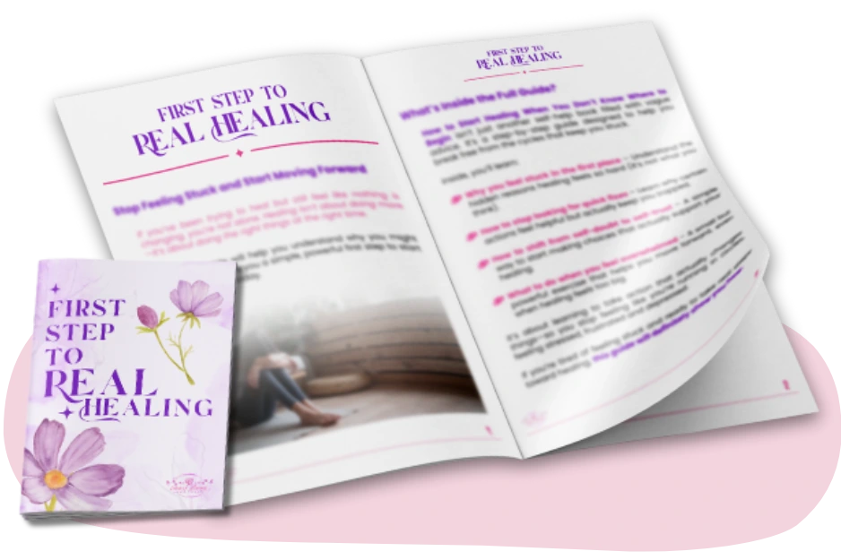 First step to healing guide booklet preview.