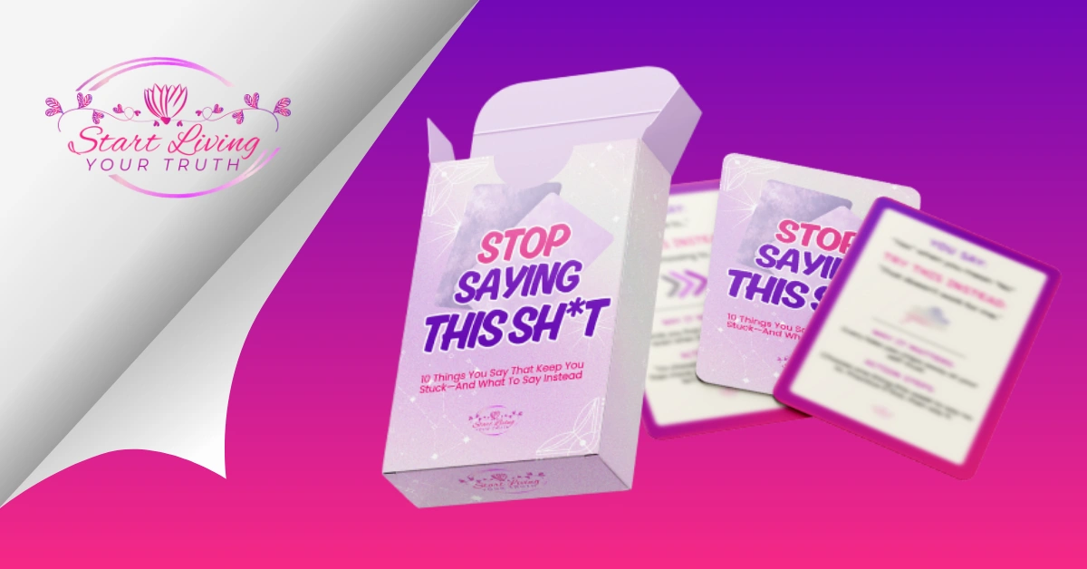 Motivational cards and packaging promoting change.